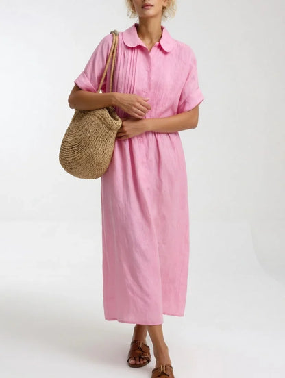 Eva - Vestido camisero de caída ligera de verano