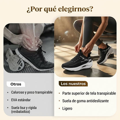 Nerea - Zapatillas deportivas transpirables con amortiguación ligera y pisada confortable para correr y entrenar