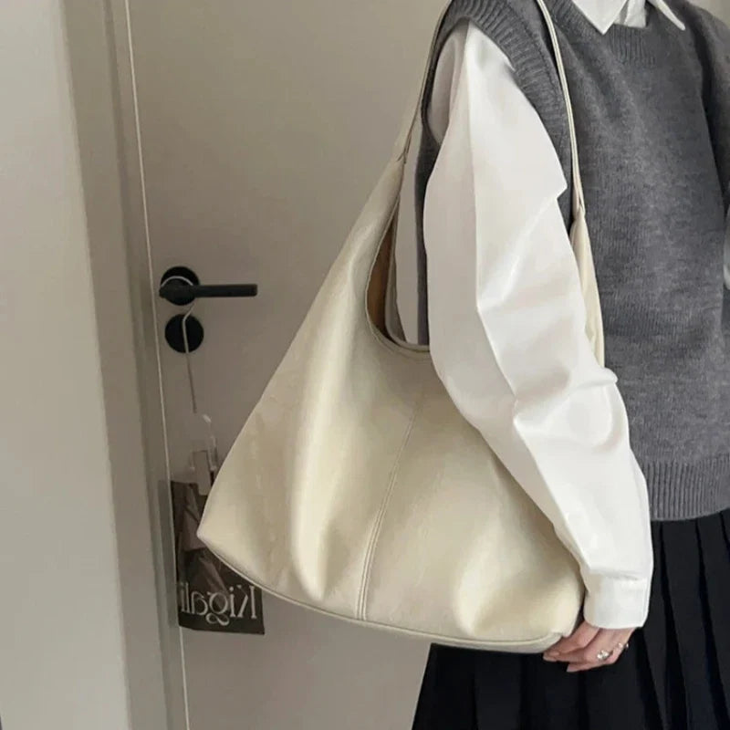 MARION - Bolso Tote Grande en cuero Chic - CARMEN VELVET