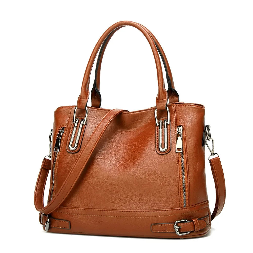 CLOTHILDE - Bolso Bandolera estilo retro - Marrón - CARMEN VELVET
