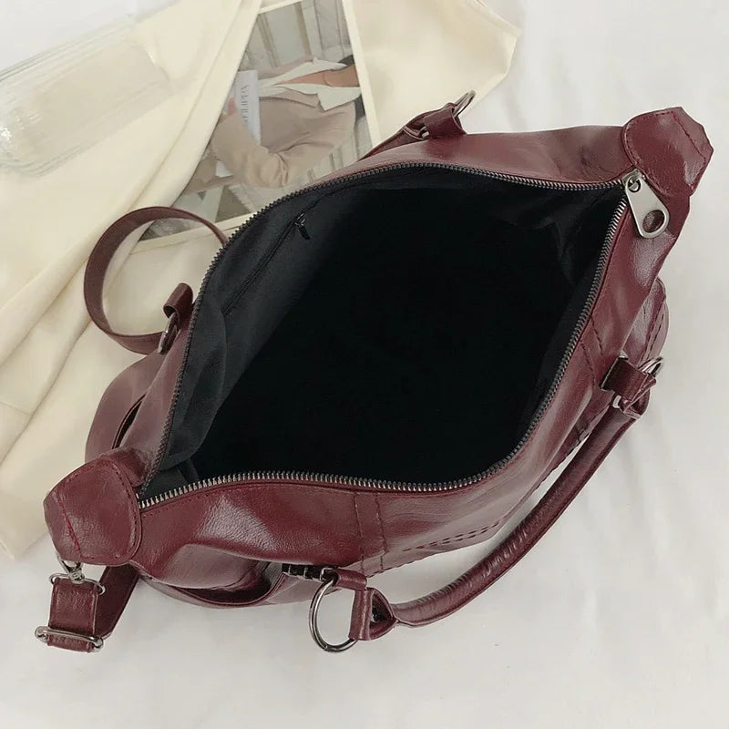 SEWY - Bolso para el Día a Día Vintage en cuero - CARMEN VELVET