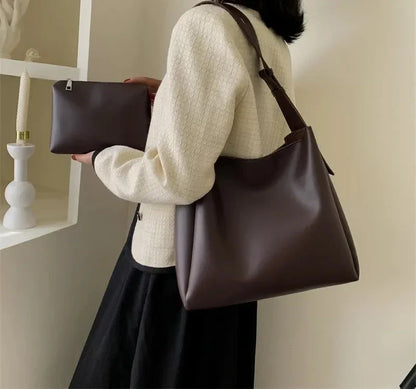 SACHA - Bolso Bandolera en cuero liso con clutch cartera - CARMEN VELVET