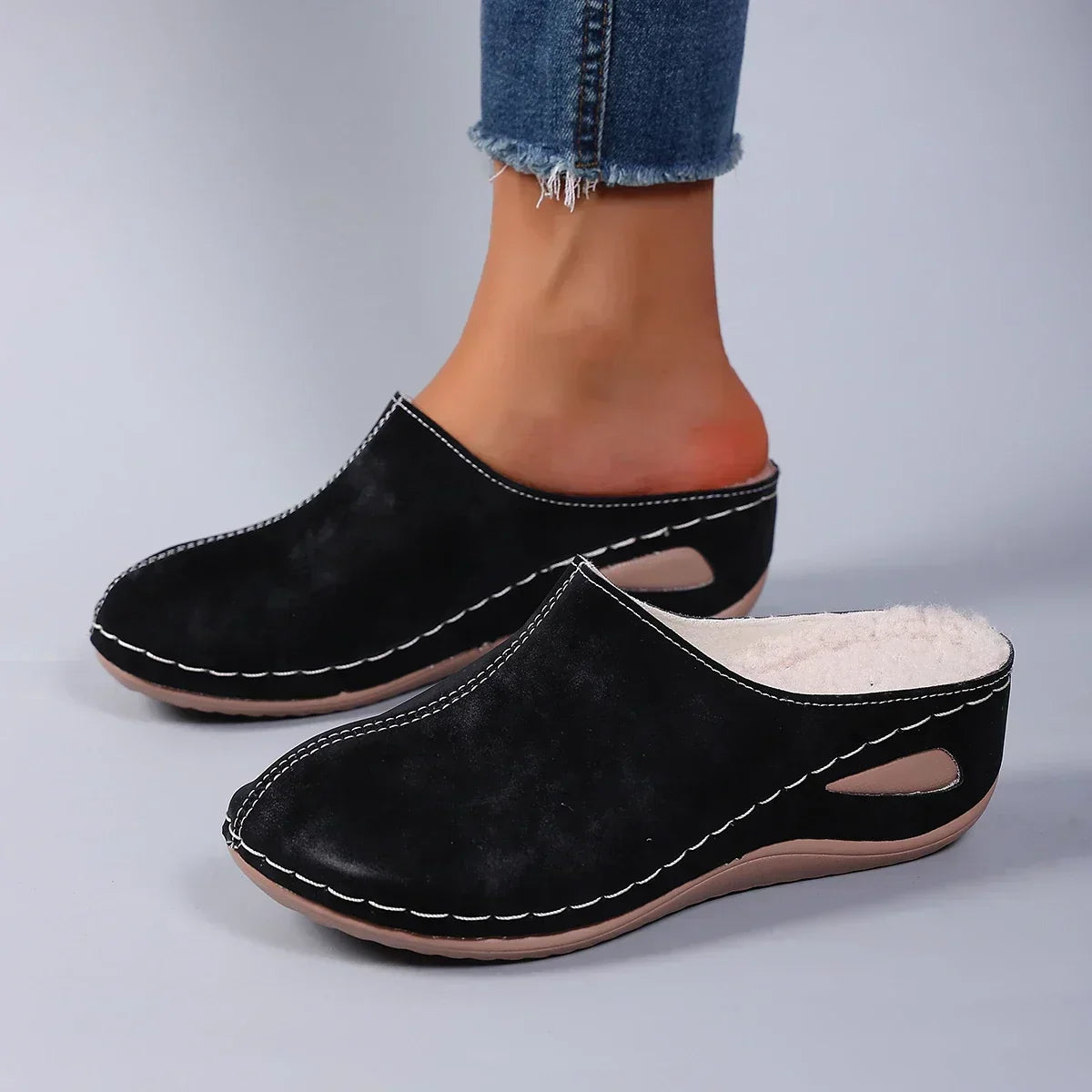 Kenzira - Zapatillas de confort ergonómico cálidas y de confort diario