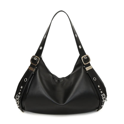VIVA - Bolso para el Día a Día elegante en cuero - Negro - CARMEN VELVET