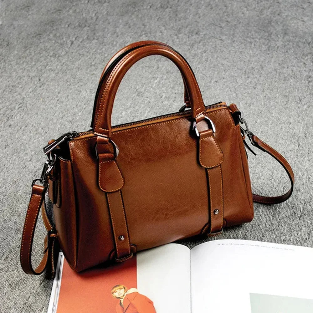 KORE - Bolso en cuero con bandolera - CARMEN VELVET