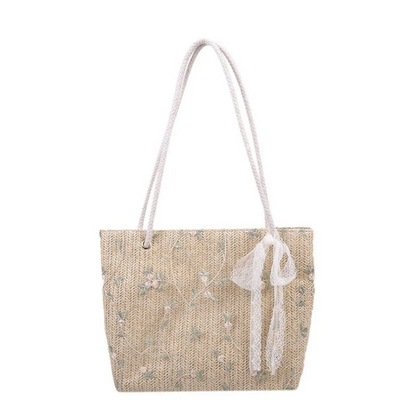 ANNA - Bolso Tote trenzado - CARMEN VELVET