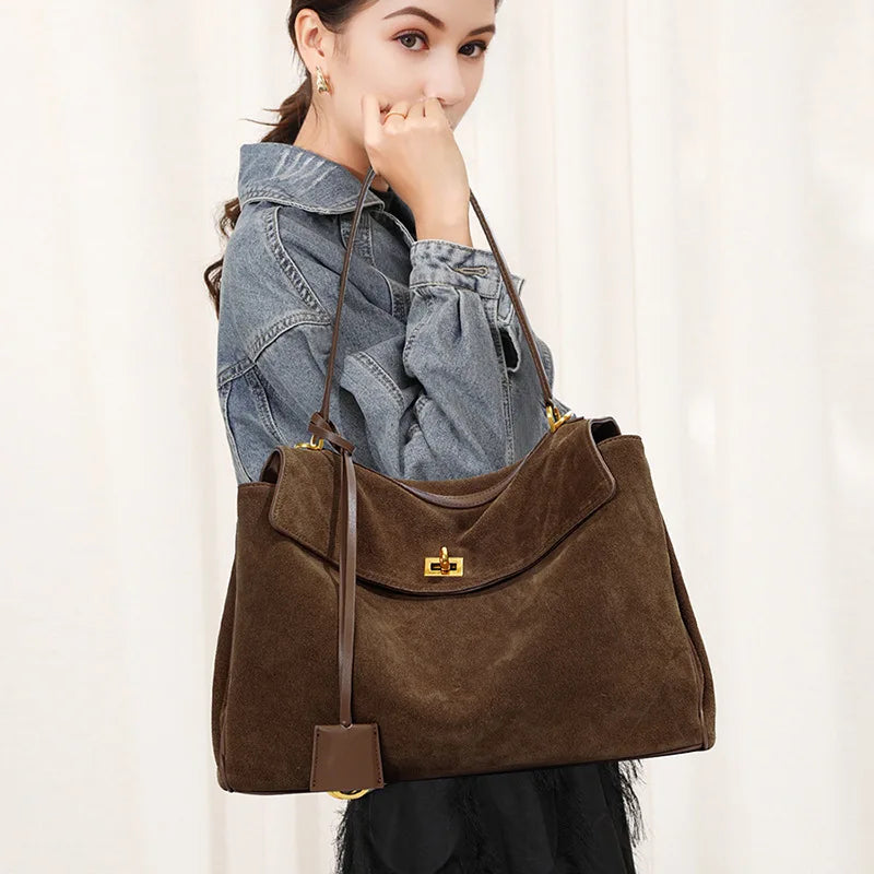 KELLY - Bolso Grande Chic en ante - CARMEN VELVET
