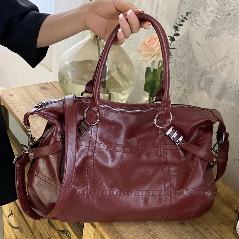 SEWY - Bolso para el Día a Día Vintage en cuero - CARMEN VELVET