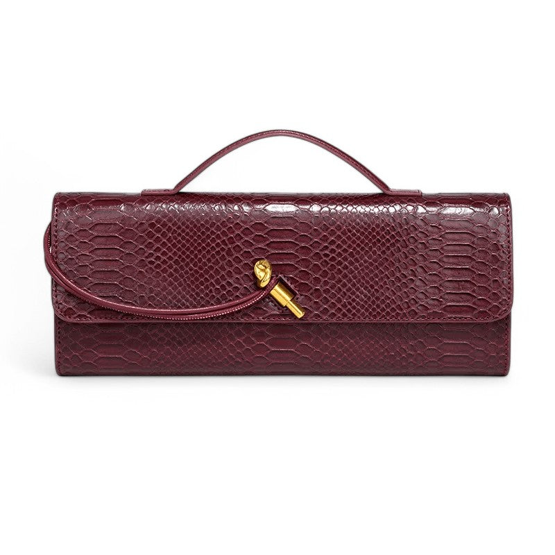 KIRA - Bolso Pequeño de lujo - Burdeos - CARMEN VELVET