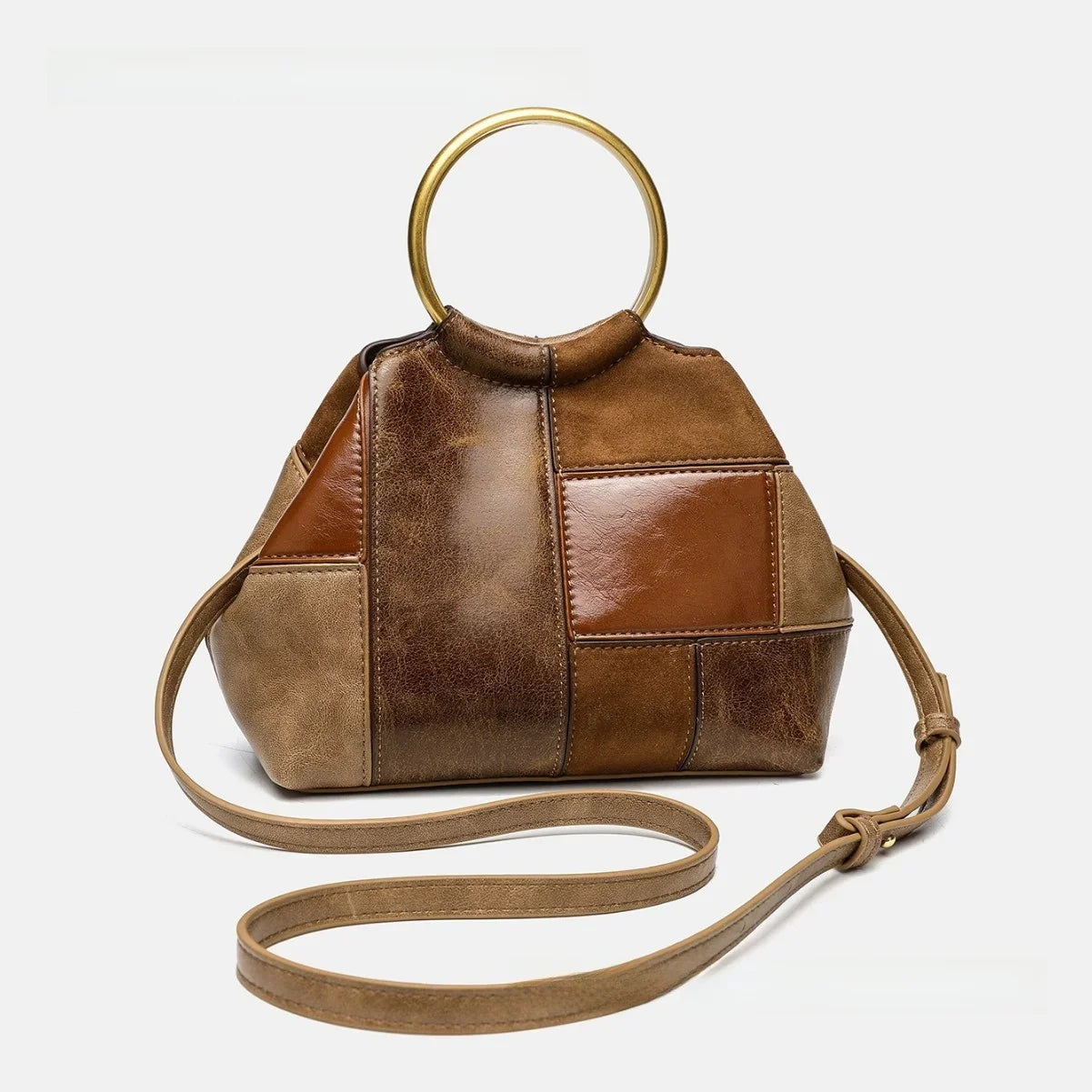 Sienna - Bolso para el Día a Día de mujer en cuero Patchwork - CARMEN VELVET