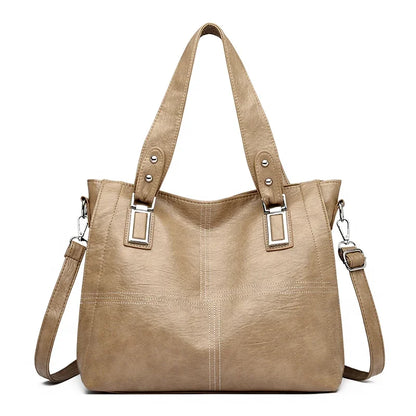 FUE - Bolso Bandolera para el Día a Día en cuero - Caqui - CARMEN VELVET