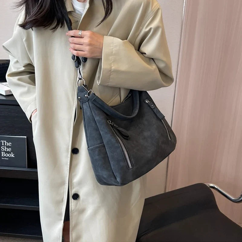 JESSICA - Bolso Grande en ante - CARMEN VELVET