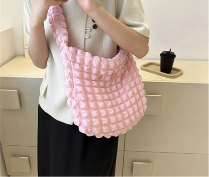 POUF - Bolso en cuadros con bandolera - CARMEN VELVET