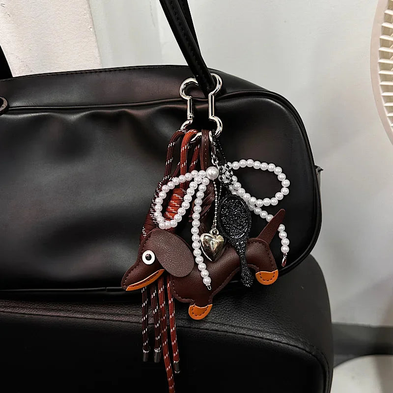 Porte-Clés en Cuir en forme de Teckel — image 5