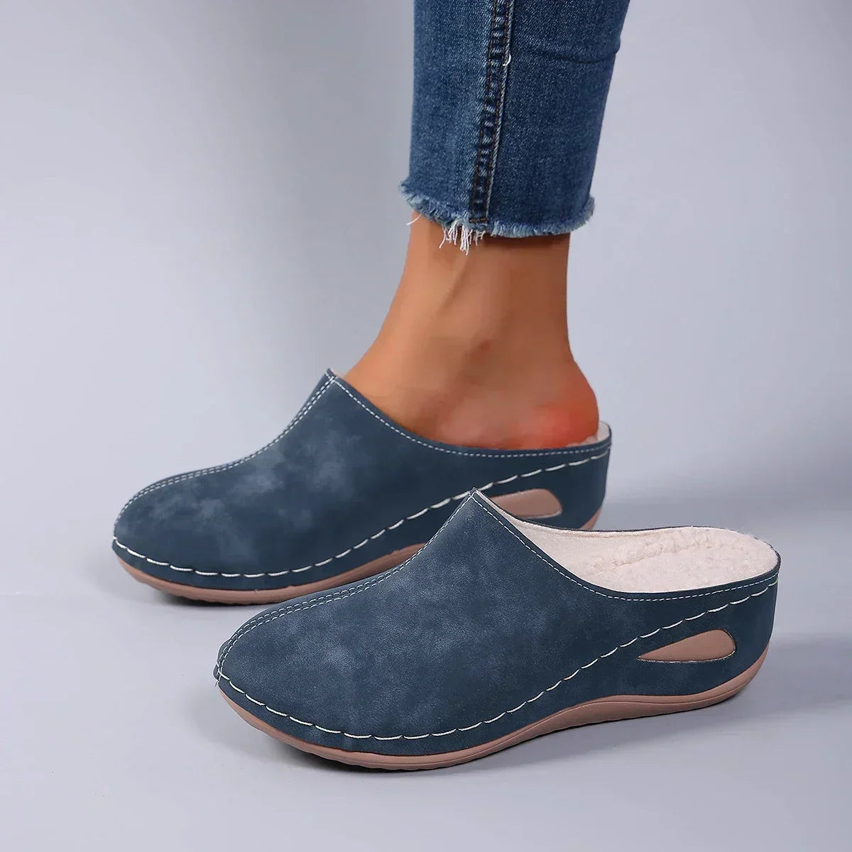 Kenzira - Zapatillas de confort ergonómico cálidas y de confort diario