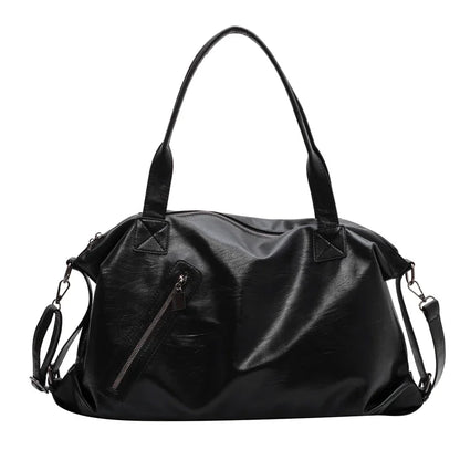 EMMA - Bolso para el Día a Día de cuero suave instituto - Negro - CARMEN VELVET