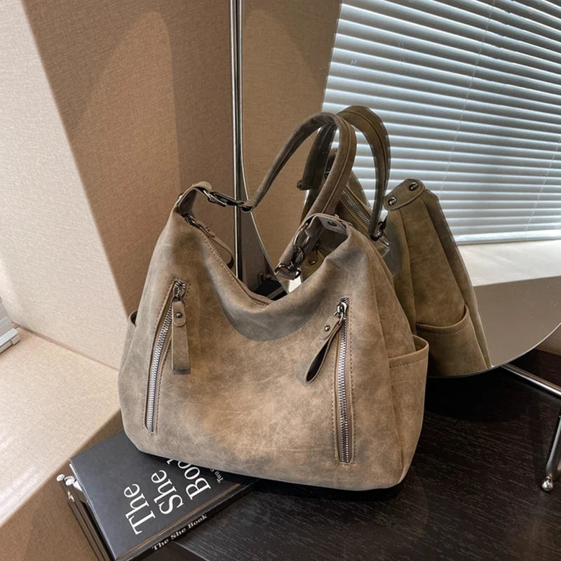 JESSICA - Bolso Grande en ante - CARMEN VELVET