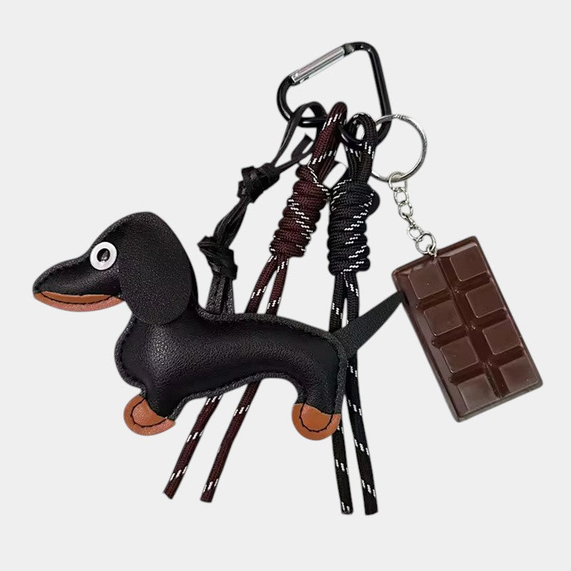 Porte-Clés en Cuir en forme de Teckel — image 1