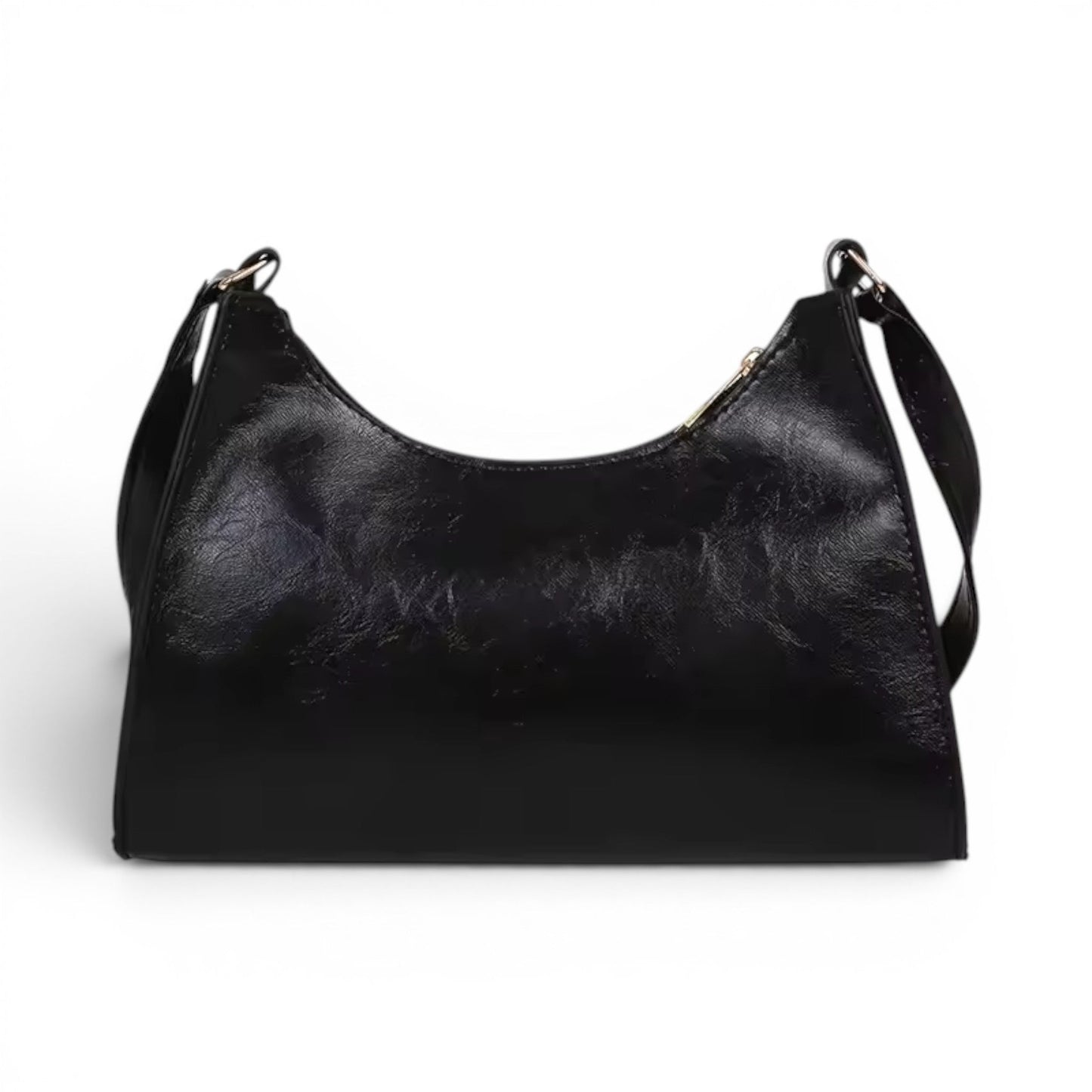 ÈVE - Bolso cuero resistente Vintage - Negro - CARMEN VELVET