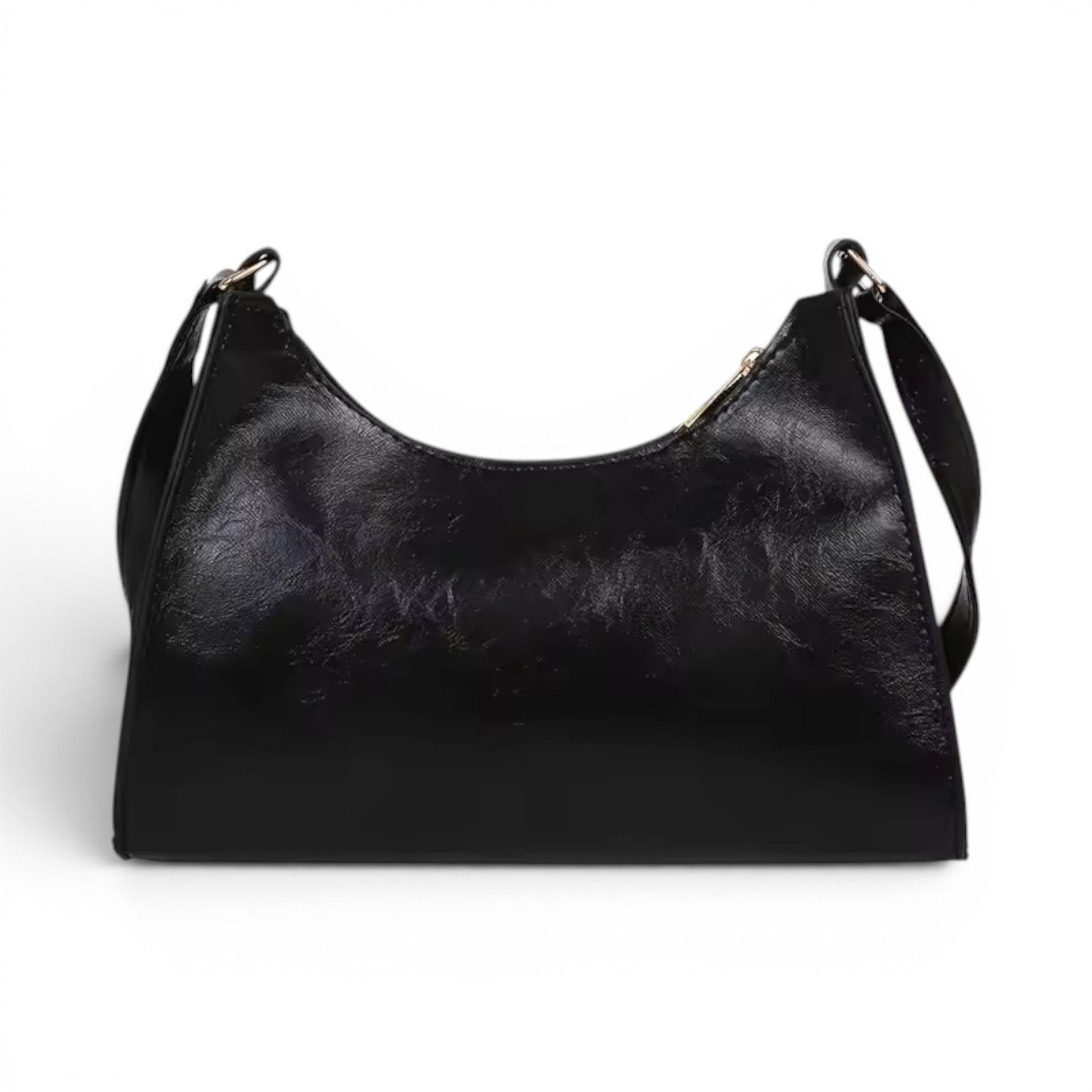 ÈVE - Bolso cuero resistente Vintage - Negro - CARMEN VELVET