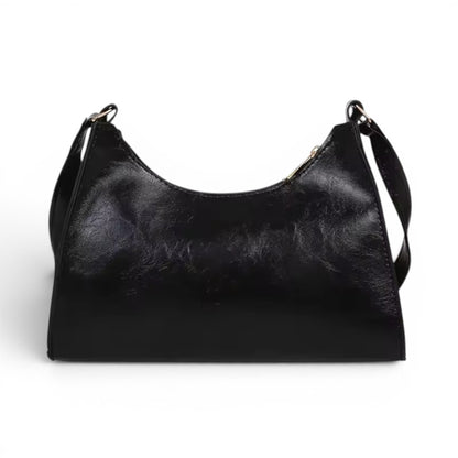 ÈVE - Bolso cuero resistente Vintage - Negro - CARMEN VELVET