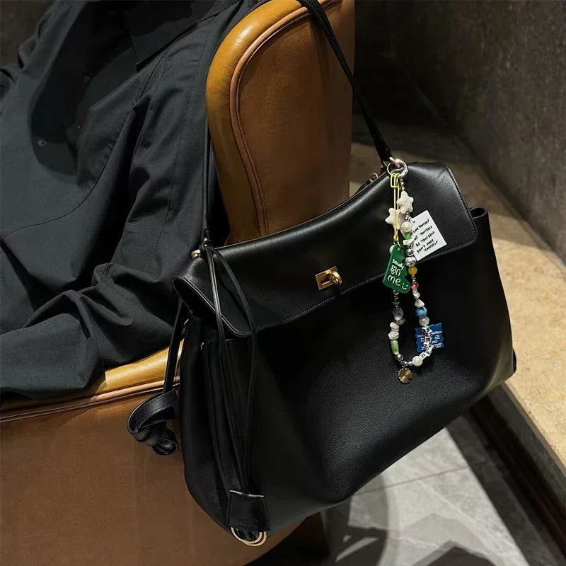 KELLY - Bolso en cuero liso refinado - CARMEN VELVET