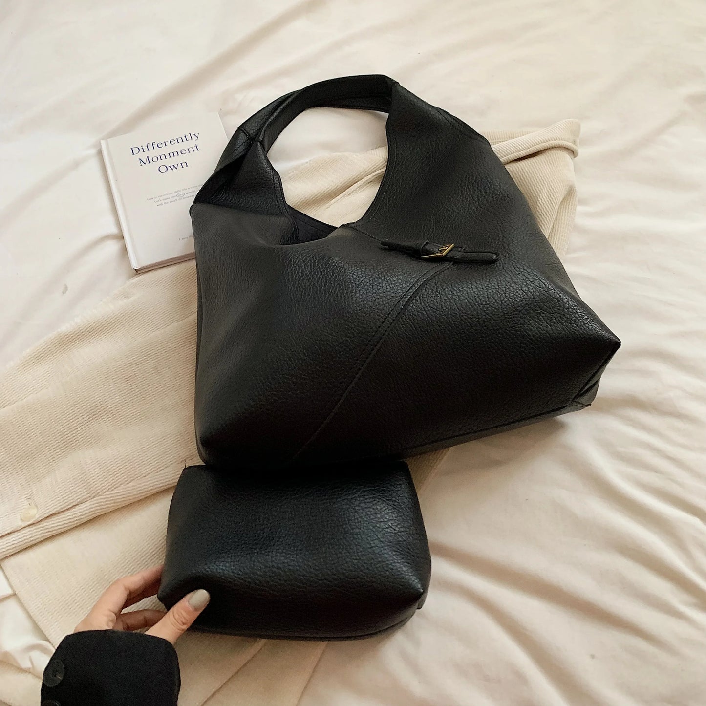 LICA - Bolso Grande para el Día a Día en cuero suave - CARMEN VELVET