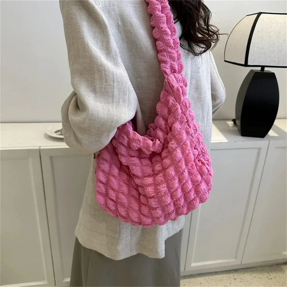 POUF - Bolso en cuadros con bandolera - CARMEN VELVET