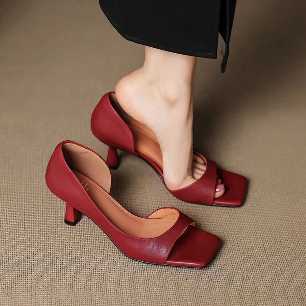 Amelia - Tacones de puntera cuadrada