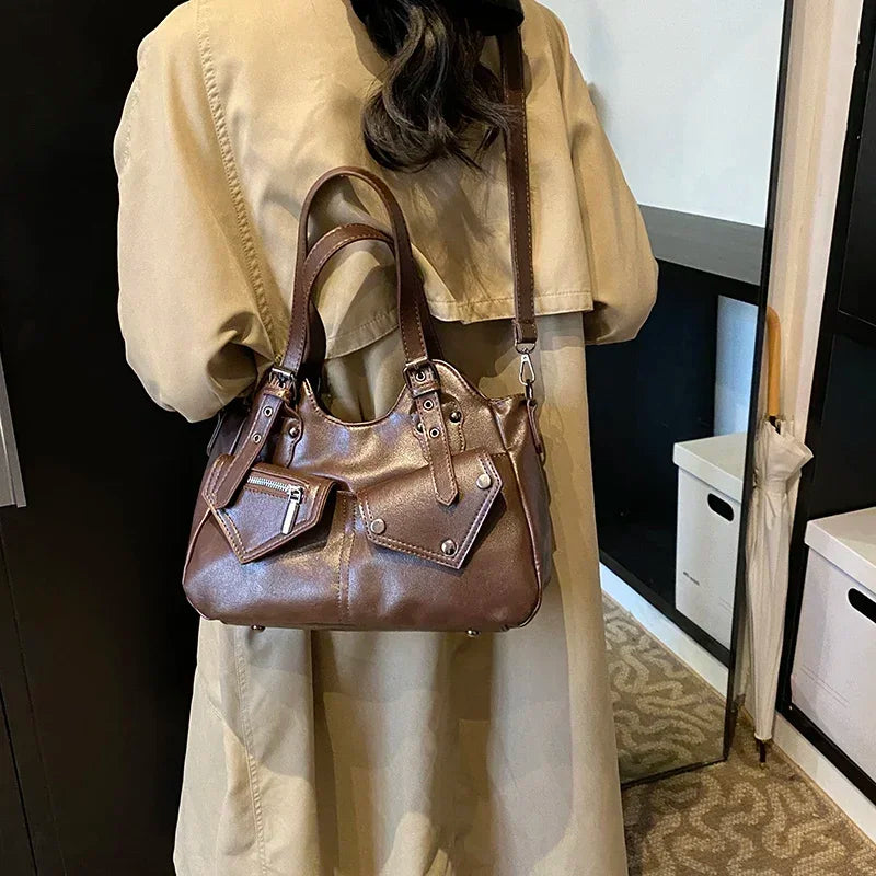CYNTHIA - Bolso para el Día a Día de cuero multibolsillos - CARMEN VELVET