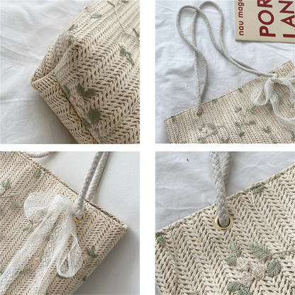 ANNA - Bolso Tote trenzado - CARMEN VELVET