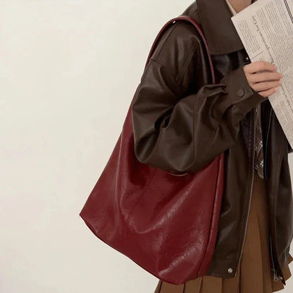 MARION - Bolso Tote Grande en cuero Chic - CARMEN VELVET