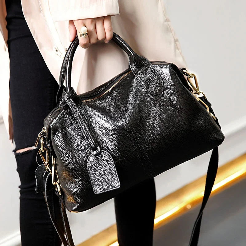 MILEY - Bolso Bandolera en cuero texturizado - CARMEN VELVET