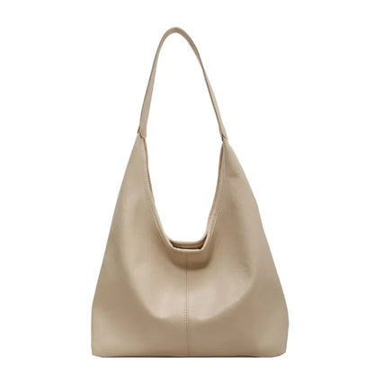 MARION - Bolso Tote Grande en cuero Chic - Blanco - CARMEN VELVET