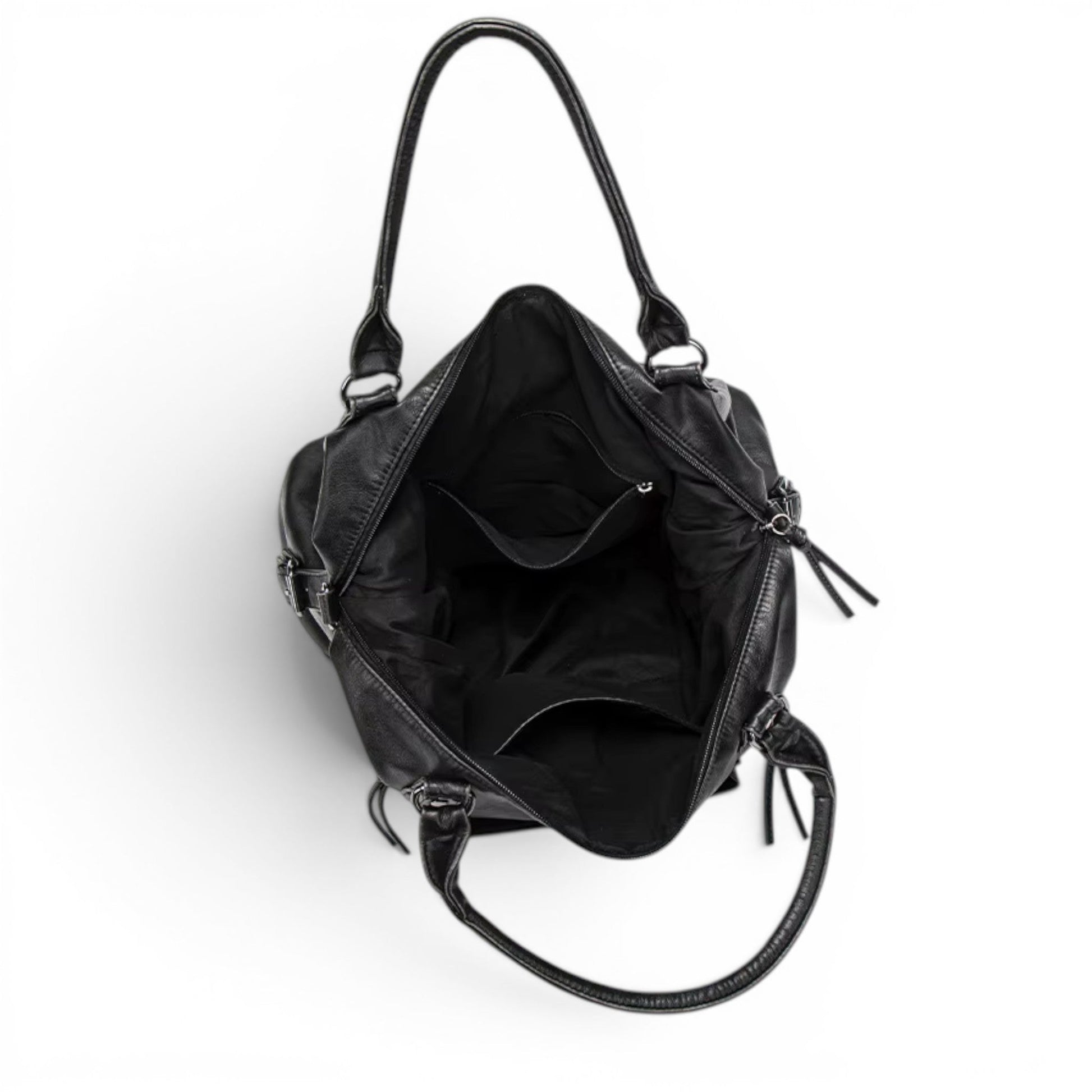QARYA - Bolso para el Día a Día de cuero multibolsillos - CARMEN VELVET