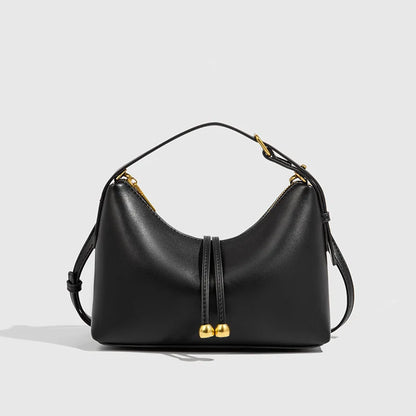 Laufey - Bolso Hobo de Mujer en cuero liso - CARMEN VELVET