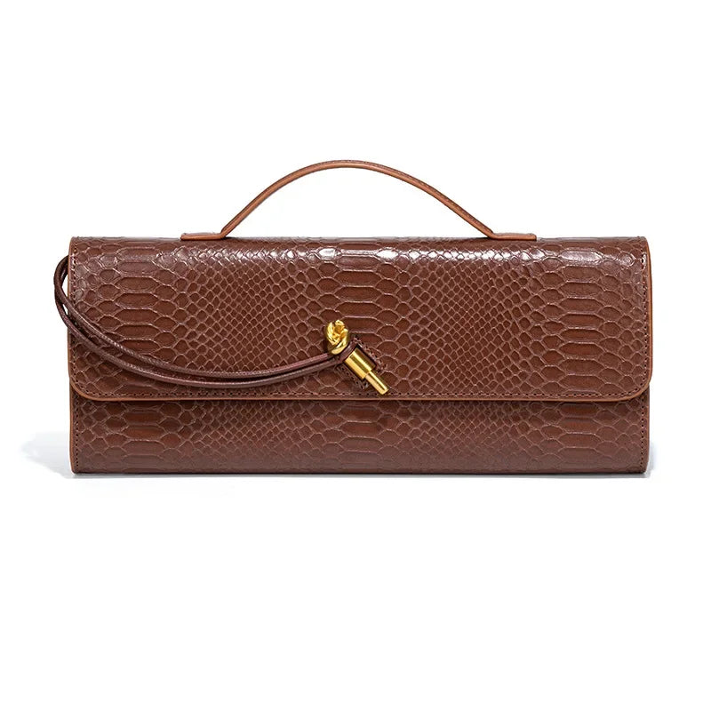 KIRA - Bolso Pequeño de lujo - Marrón - CARMEN VELVET