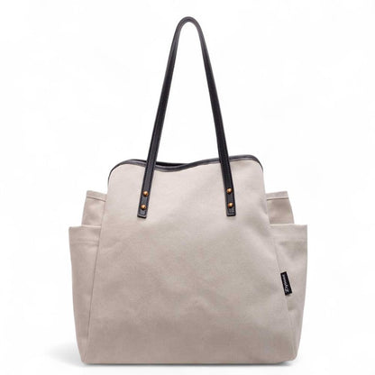 TITA - Bolso Grande en tejido - Blanco - CARMEN VELVET