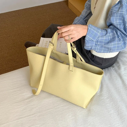 EDEN - Bolso Grande en cuero liso - CARMEN VELVET