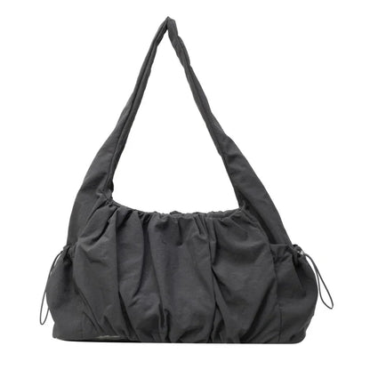 OPHELIA - Bolso en tejido con cierre de cremallera - Gris - CARMEN VELVET