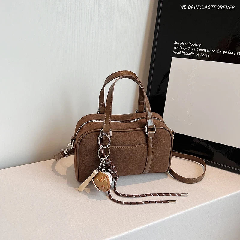 MOLY - Bolso en ante con bandolera - CARMEN VELVET