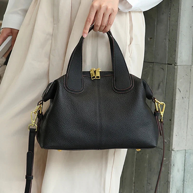 NELLY - Bolso Pequeño en cuero liso - CARMEN VELVET