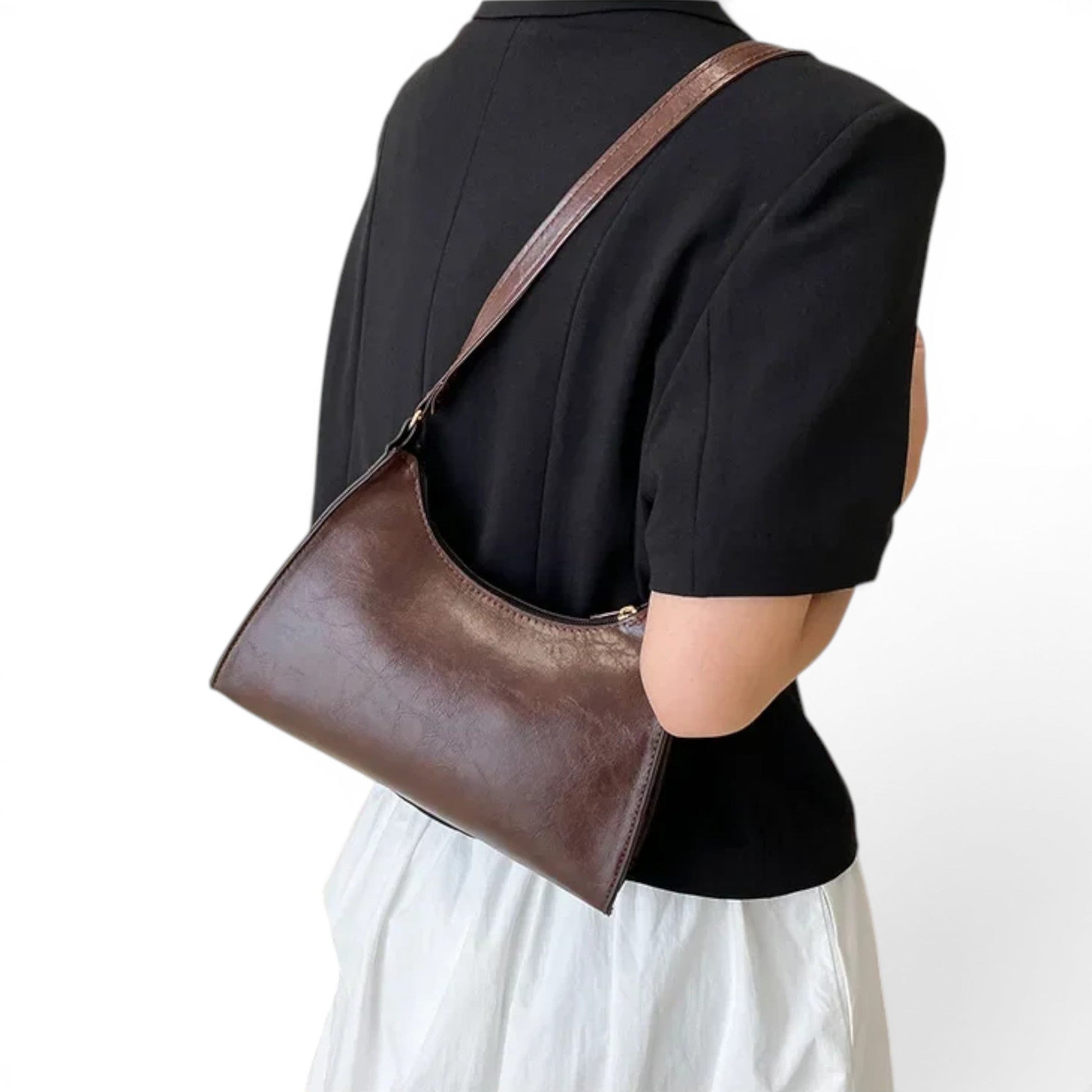 ÈVE - Bolso cuero resistente Vintage - CARMEN VELVET