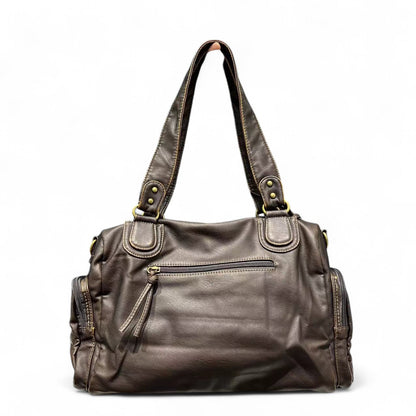 LILIA - Bolso en cuero Vintage multibolsillos - CARMEN VELVET