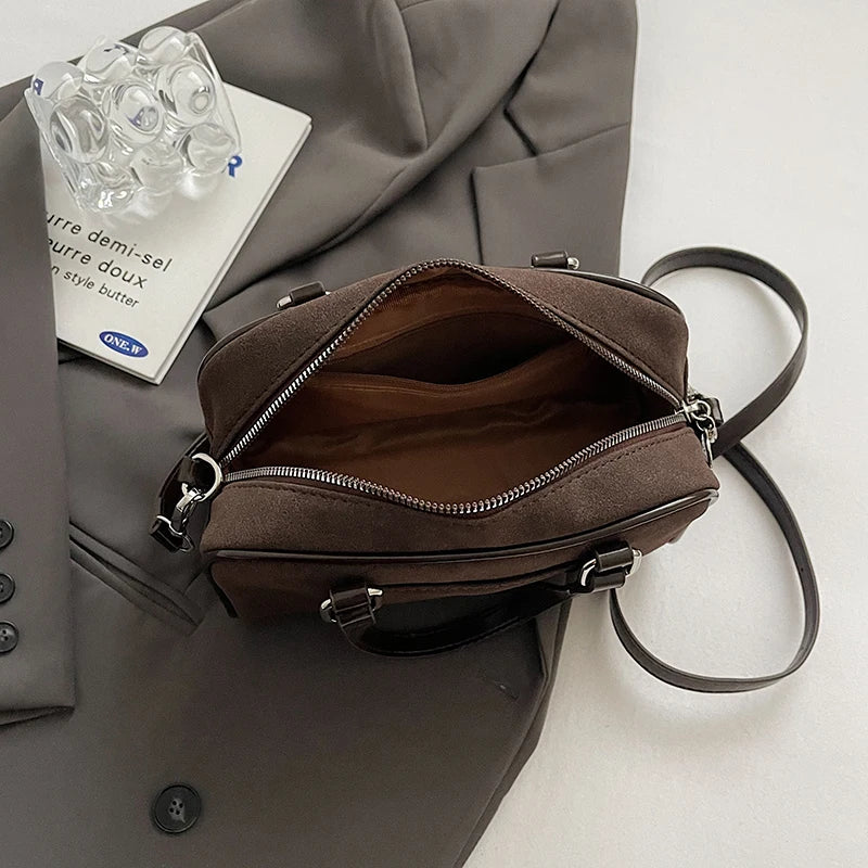 MOLY - Bolso en ante con bandolera - CARMEN VELVET
