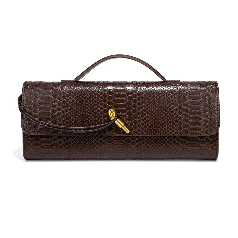 KIRA - Bolso Pequeño de lujo - Café - CARMEN VELVET