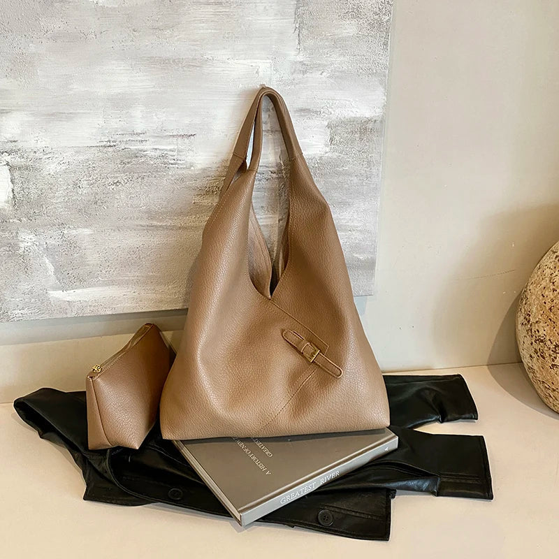 LICA - Bolso Grande para el Día a Día en cuero suave - CARMEN VELVET
