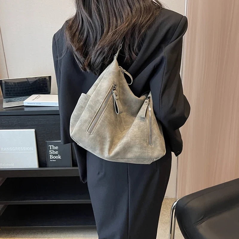 JESSICA - Bolso Grande en ante - CARMEN VELVET