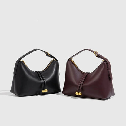 Laufey - Bolso Hobo de Mujer en cuero liso - CARMEN VELVET