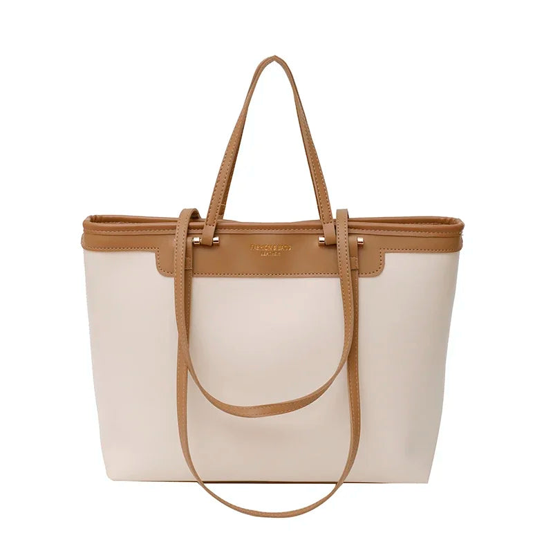 VIVI - Bolso Grande para el Día a Día en cuero vegano - Beige - CARMEN VELVET